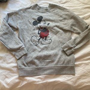 Vintage Mickey Disney sweatshirt gray grey crewneck